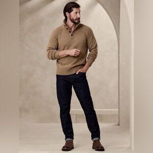 Banana Republic Pierro Wool Sweater Camel Size Medium